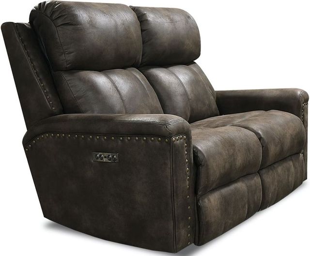 Creek Side Customs Customizable EZ Motion Double Reclining Loveseat with Nailhead Trim-0