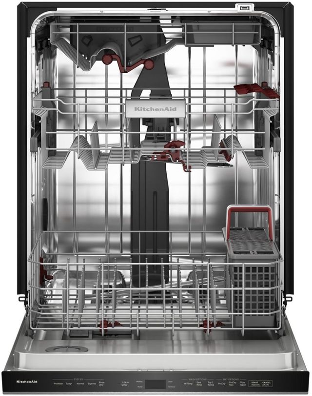 KitchenAid® 24" Black Ore 360° Max Jets™ Third Rack Top Control Built-In Dishwasher with Advanced ProDry™ System-2