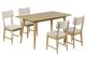 Jofran Inc. Bowie/Beck 7-Piece Natural Dining Table Set-0