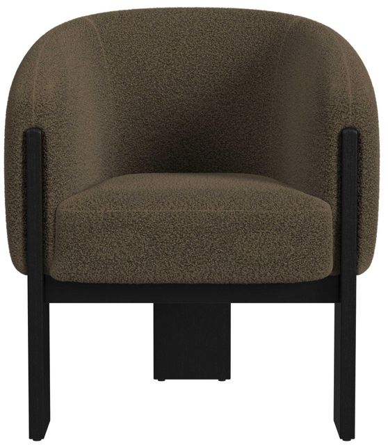 Elements International Modern Brushed Espresso/Joy Cocoa Chair-2