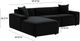 TOV Furniture Olafur 2-Piece Black Left-Arm Facing Sectional and Chaise-1