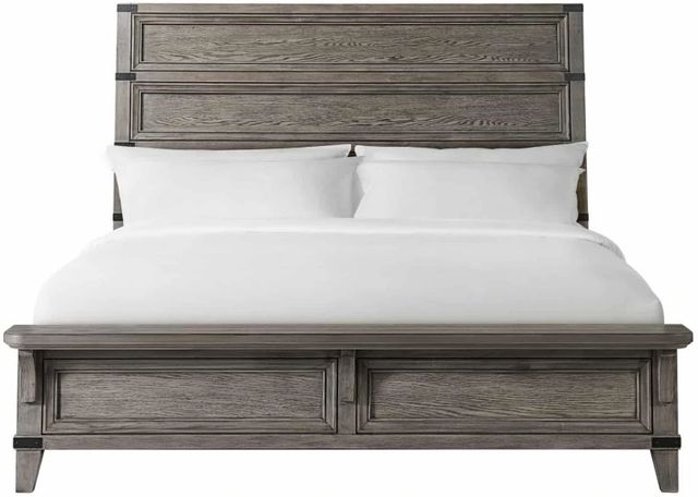 Intercon Forge Wire Brushed Steel Gray King Panel Bed-2