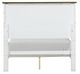 Furniture of America® Pinetop Dark Brown/White Twin Panel Bed-3