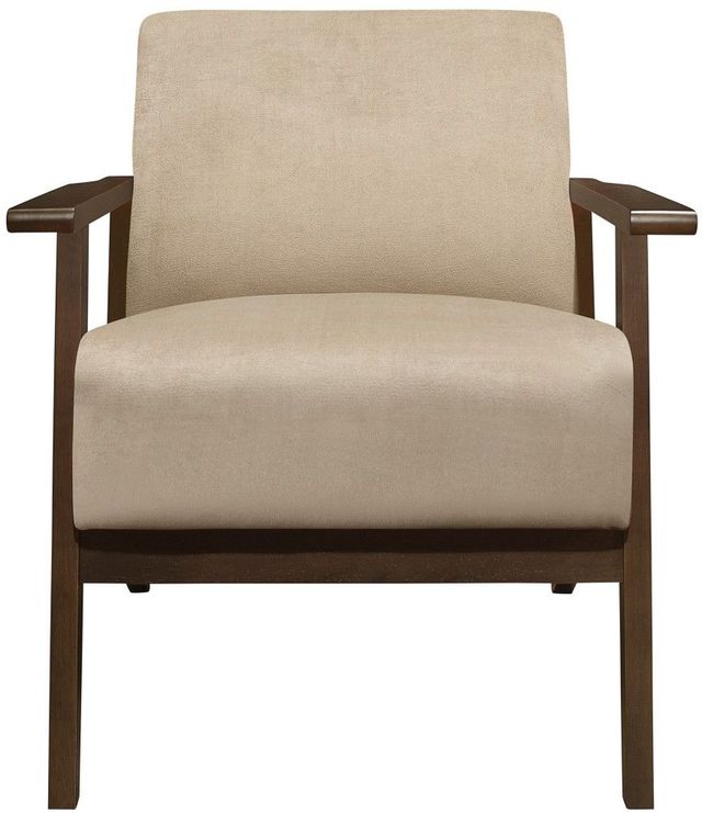 Mazin Furniture August Light Brown Upholstered Accent Chair-1