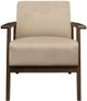 Mazin Furniture August Light Brown Upholstered Accent Chair-1