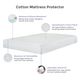 Protect-A-Bed® Naturals Cotton White California King Mattress Protector-4