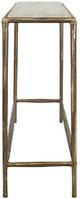 Uttermost® Minerva Antique Brass Marble Top Console Table-3