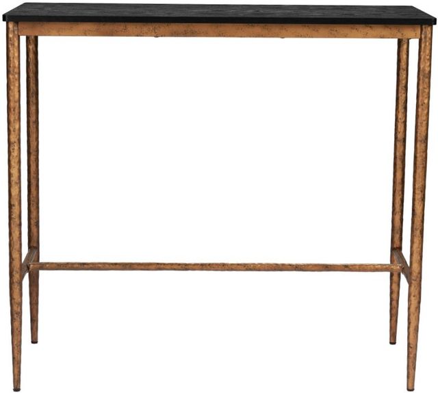 Zuo® Modern Nida Black Bar Table with Bronze Base-1
