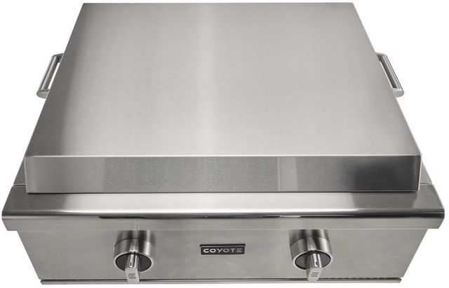Coyote® 2-Burner Stainless Steel Flat Top Built-In Liquid Propane Grill-1