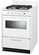 Summit® 24” White Freestanding Gas Range with Glass Window-2