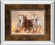 Classy Living Loya_Ya Horses In Dust Mirror Framed Wall Art-0