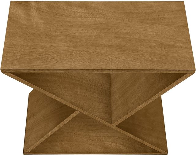 Monarch Specialties Inc. Dark Taupe Veneer Narrow Storage Accent Table-3
