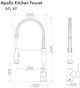 ZLINE Autograph Edition Apollo Champagne Bronze Pull Down Spring Single Handle Kitchen Faucet-4