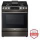 LG 30" Black Stainless Steel Smart Slide-In Gas Range with ProBake Convection® and InstaView®-1
