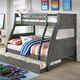 Furniture of America® Hoople Gray Twin/Full Bunk Bed with Trundle-0