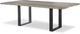Century® Customizable Details Live Edge Guan Slab Dining Table with Cast Iron Strap Base-0