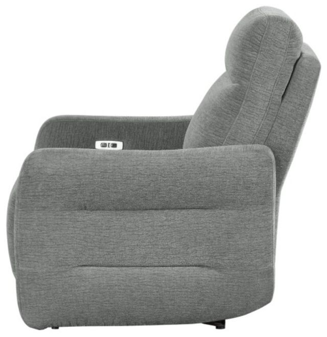 Homelegance® Edition Dove Gray Power Recliner with Power Headrest-3