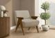 Monarch Specialties Inc. Beige/Walnut 31" Accent Chair-1