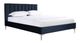Mazin Furniture Melina Navy Blue Queen Upholstered Platform Bed-1
