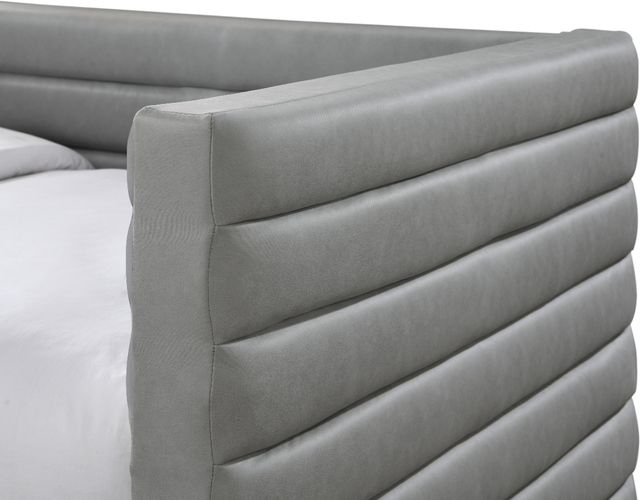 Meridian Furniture Beverly Gray Vegan Leather Twin Upholstered Daybed-3