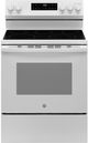 GE® 500 Series 30" White Freestanding Electric Range-0