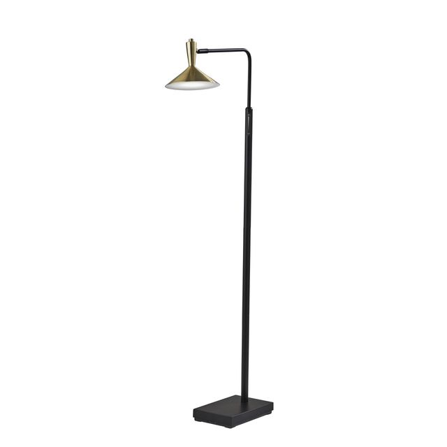 Adesso® Lucas Black Led Floor Lamp-0