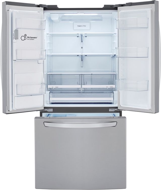 LG 33 in. 24.5 Cu. Ft. PrintProof™ Stainless Steel French Door Refrigerator-3