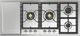 Ilve Nostalgie II 48” Stainless Steel Gas Cooktop with 6 Burners and Griddle-0