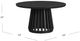 Bassett Mirror Mateo Cerused Black Dining Table-1