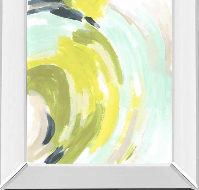 Classy Art Tidal Vortex IV by June Erica Vess Mirror Framed Wall Art-1