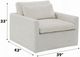 ACME Furniture Frederick Ivory Swivel Chair-2