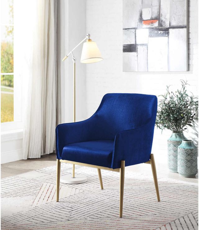 Mazin Furniture Cara Navy Accent Chair-2