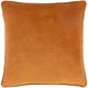 Surya Safflower Burnt Orange 22"x22" Pillow Shell with Down Insert-1