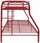 ACME Furniture Tritan Red Twin Over Full Youth Bunk Bed-2
