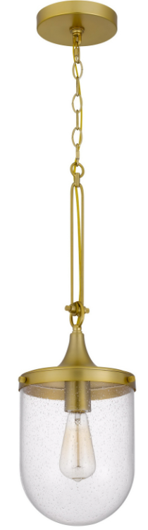 Cal® Lighting & Accessories Ithaca Antique Brass Pendant-0