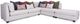 Decor-Rest® Furniture LTD 2875 3 Piece White Sectional-0