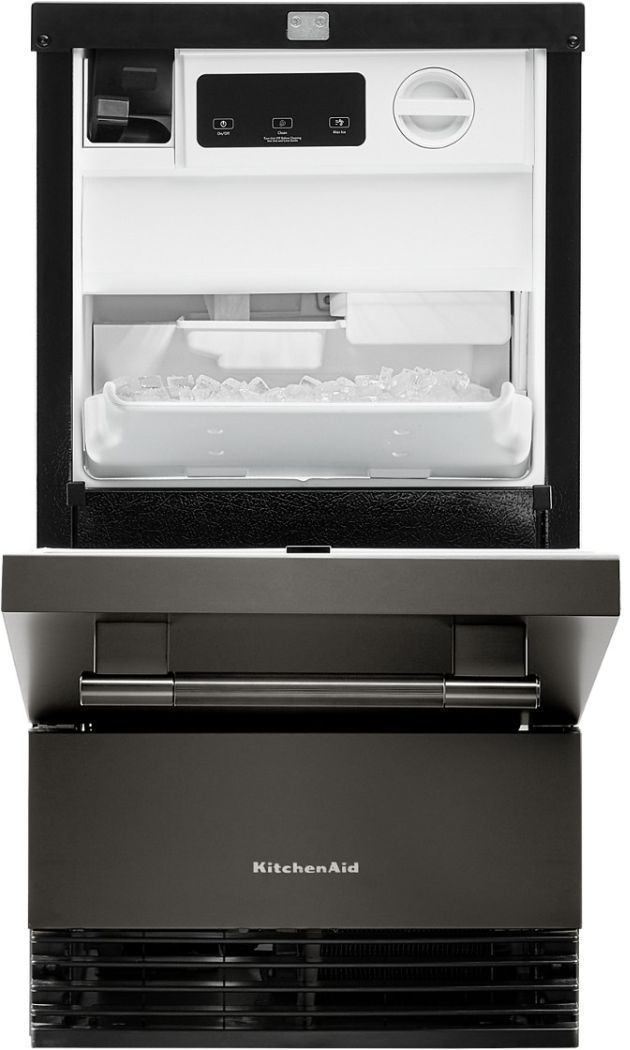 KitchenAid® 18” Black Ore Ice Maker-1