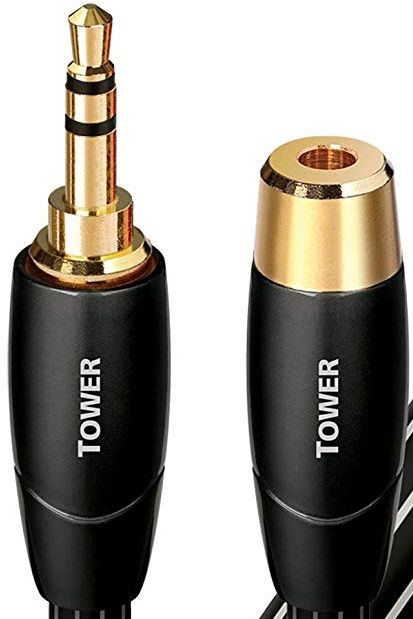 AudioQuest Tower 5.0 m Male to Female 3.5mm Interconnect Analog Audio Cable - Thumbnail 3