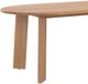 Moe's Home Collection Delta Natural Teak Outdoor Oval Dining Table -4
