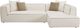 TOV Furniture Tristine 2-Piece Cream Right-Arm Facing Sectional and Chaise-3