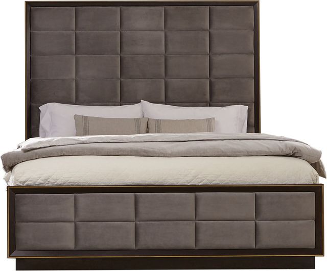 Coaster® Durango Smoked Peppercorn/Grey California King Upholstered Bed-0