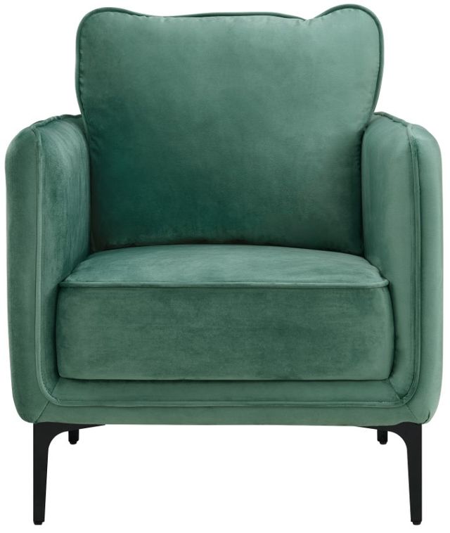 Elements International Rae Green Velvet Accent Chair-3