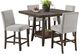 Elements International Seneca 5-Piece Brown Dining Set-0