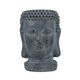 A & B Home Gray Buddha Head Planter-1