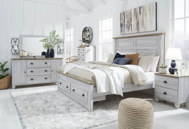 Signature Design by Ashley® Haven Bay 2-Piece Two-Tone Full Panel Storage Bed Set-4