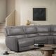 Furniture of America® Hestia 4-Piece Gray L-Shape Power Reclining Sectional-2