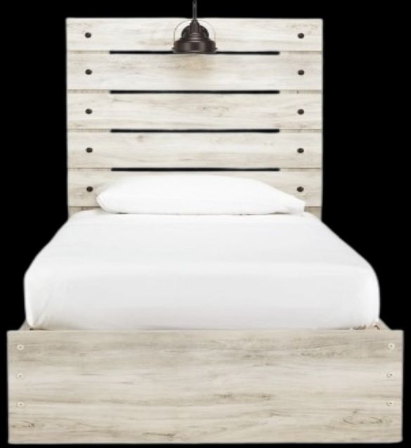 Signature Design by Ashley® Cambeck Whitewash Youth Twin 2-Drawer Storage Panel Bed-2