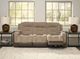 Signature Design by Ashley® Ultimax Brownstone Power Reclining Sofa with Adjustable Headrest-2