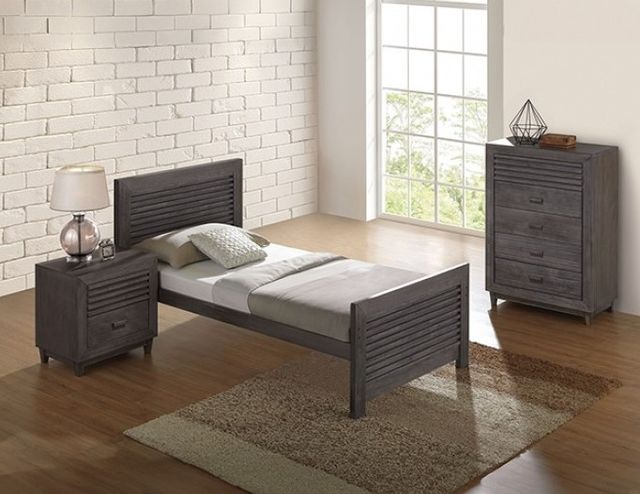 Furniture of America® Griffin Charcoal Brown Nightstand-1