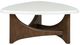 Magnussen Home® Arwen White Top Cocktail Table with Turkish Coffee Base-2